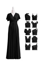 Black Multiway Convertible Infinity Dress - 72Styles
