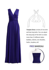 Midnight Blue Multiway Convertible Infinity Dress - 72Styles