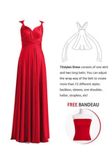 Red Multiway Convertible Infinity Dress - 72Styles