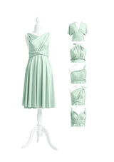 Sage Green Multiway Convertible Infinity Dress - 72Styles