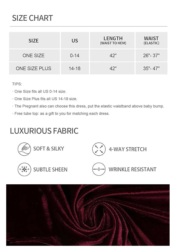 Infinity Size Guide Buy Velvet Infinity Dress, Multiway Dress - 72Styles – InfinityDress.ca
