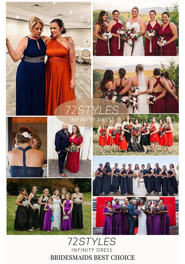 Midnight Blue Multiway Convertible Infinity Dress - 72Styles