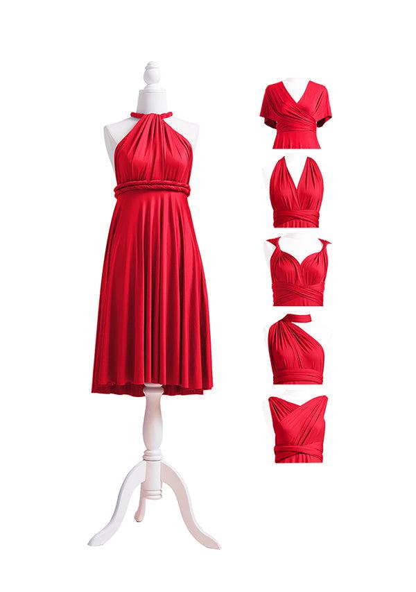 Red Multiway Convertible Infinity Dress - 72Styles