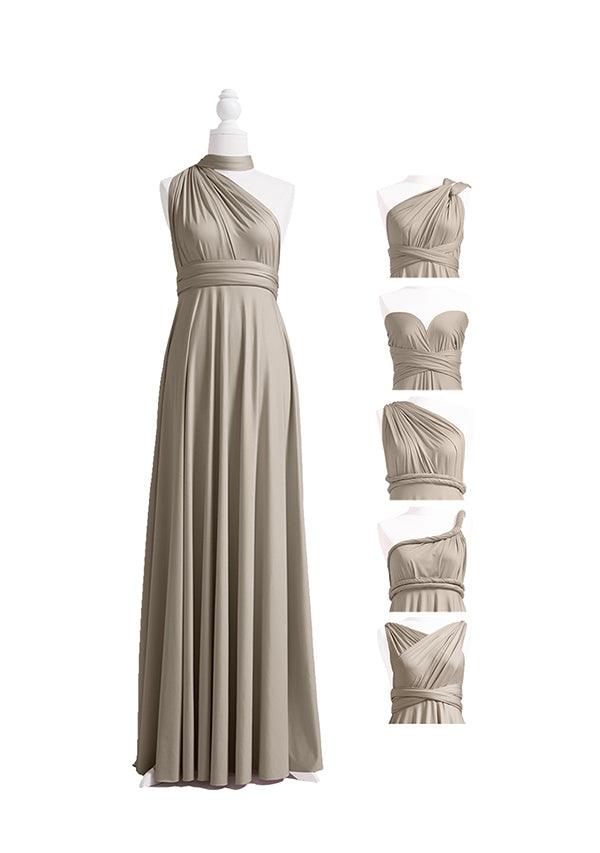 Buy Taupe Multiway Convertible Infinity Dress
